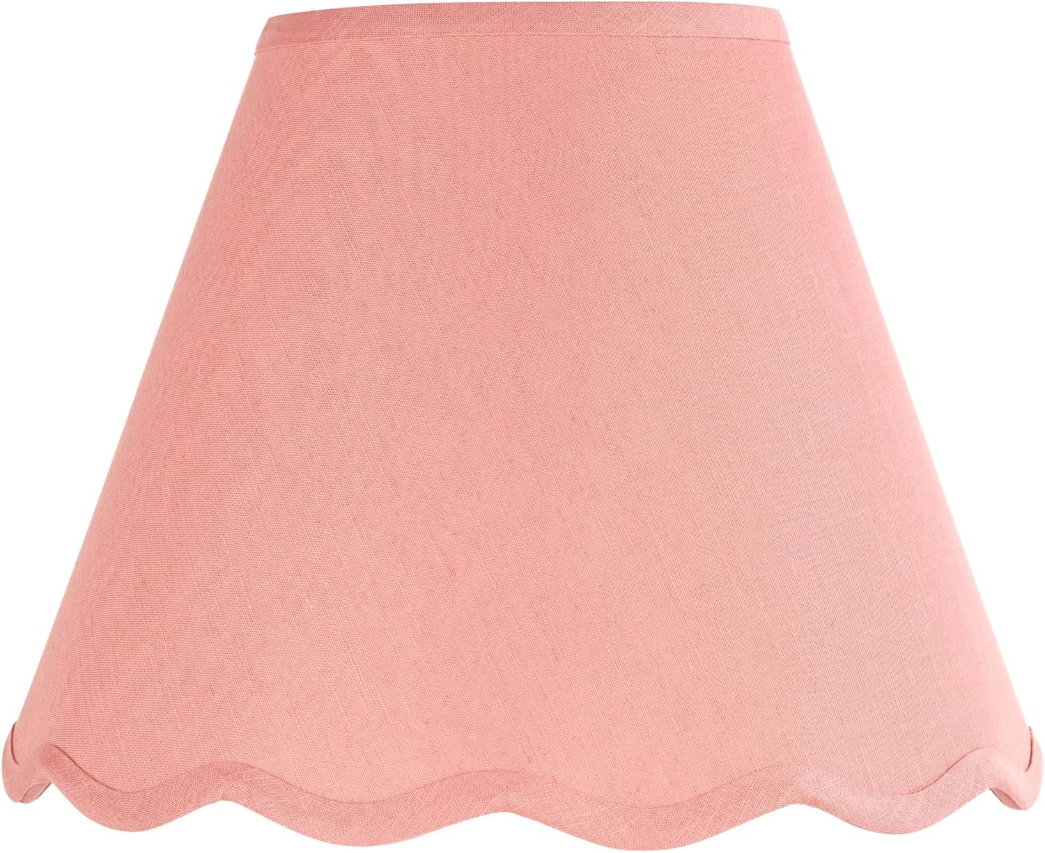 Springcrest Ivette Rose Pink Scallop Cottage Core Empire Shade 6x12x9.5x9 (Spider) - Springcrest