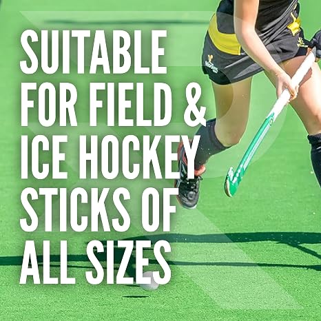 Raquex Cushion Hockey Stick Grip - Super Grippy Anti-Slip PU Material, Over 2m Long. Soft and Absorbent, Minimises Vibrations. Self-Adhesive Backing, Extra-Long Length