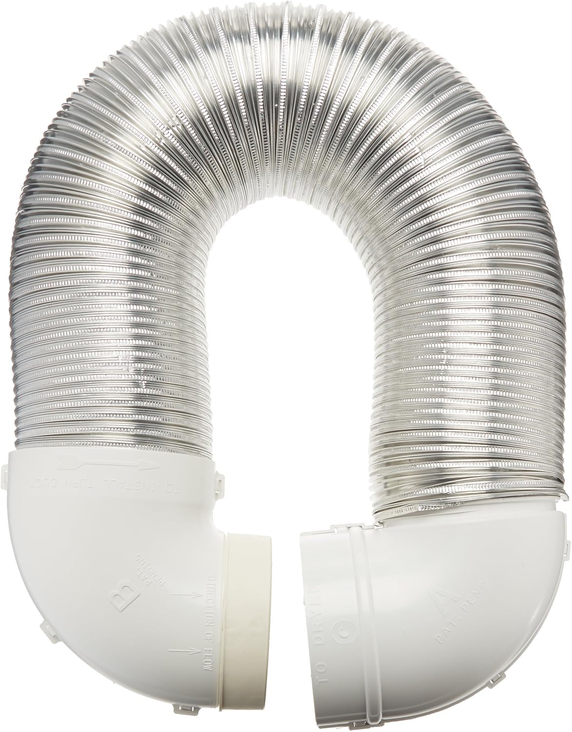 Lambro Industries 4004 Quick Connect Flexible Aluminum Duct Dryer Vent Kit