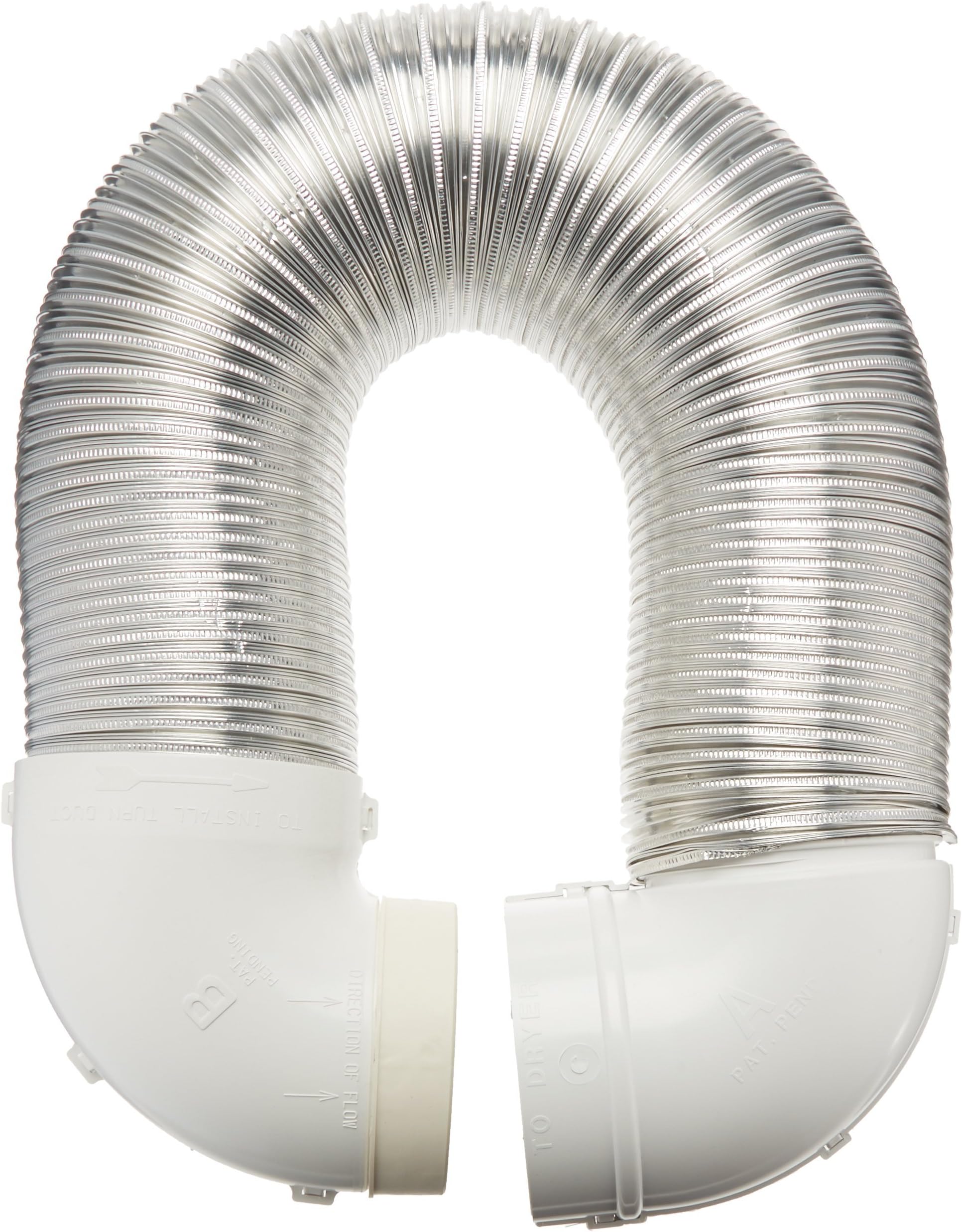 Lambro Industries 4004 Quick Connect Flexible Aluminum Duct Dryer Vent Kit