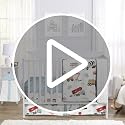 Sweet Jojo Designs Construction Truck Body Pillow Case Cover - Grey, Yellow, Orange, Red, Blue Transportation Print, 54"x20" (Pillow Not Included)