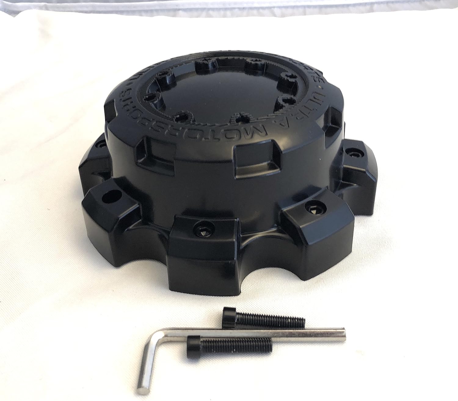 Ultra Wheel Black Wheel Center Cap (Qty 1) p/n # 89-9879 with Bolts
