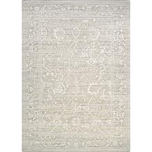 Couristan Everest Area Rug - Persian Arabesque 2 X 37" Rectangle in Bone Color, Floral, Easy to Clean, Home Decor