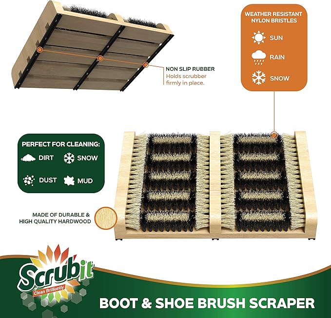 Cepillo Limpiador de Botas SCRUBIT para Exterior miniatura 4