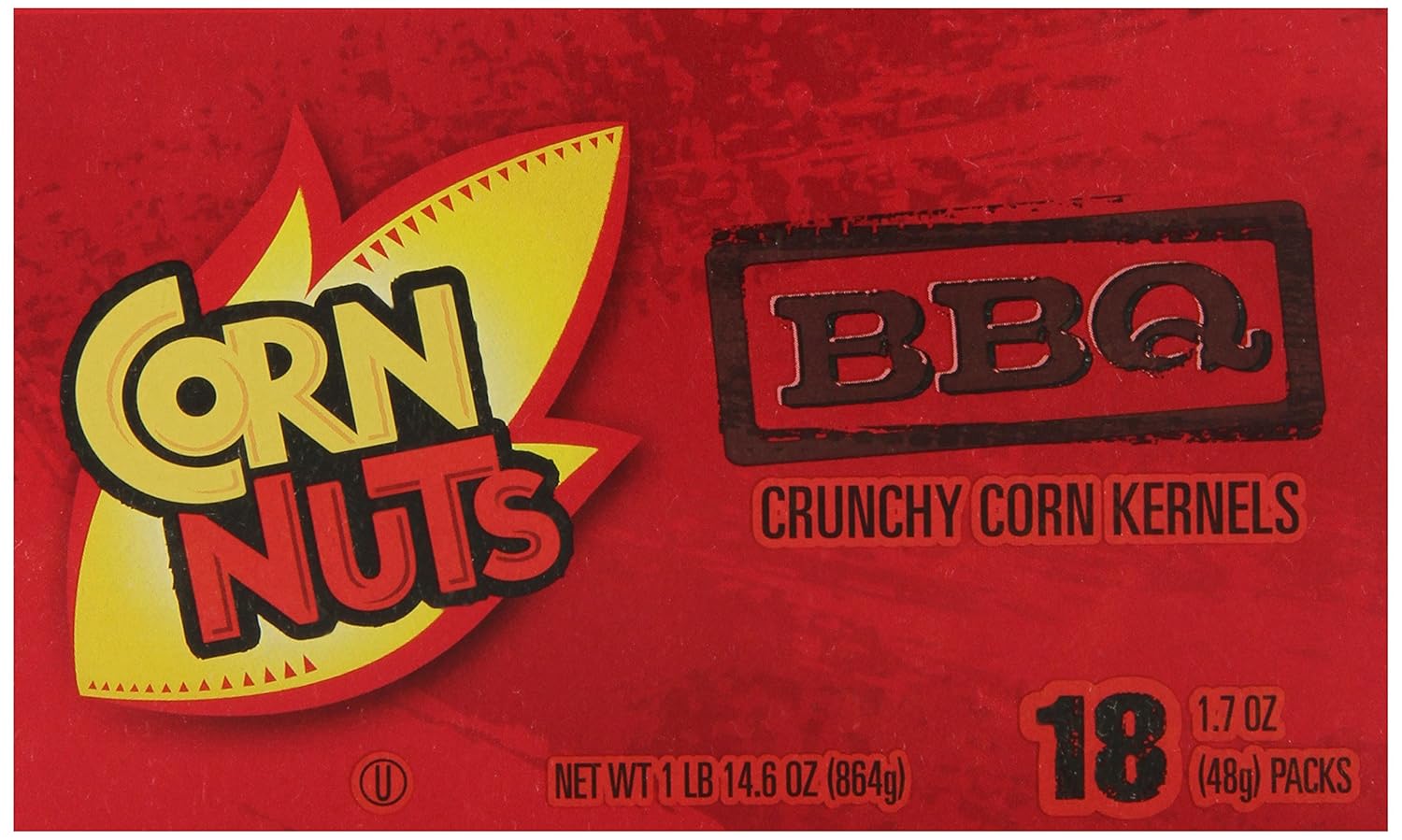Corn Nuts BBQ Crunchy Corn Kernels, 18 ct Box, 1.7 oz Packs