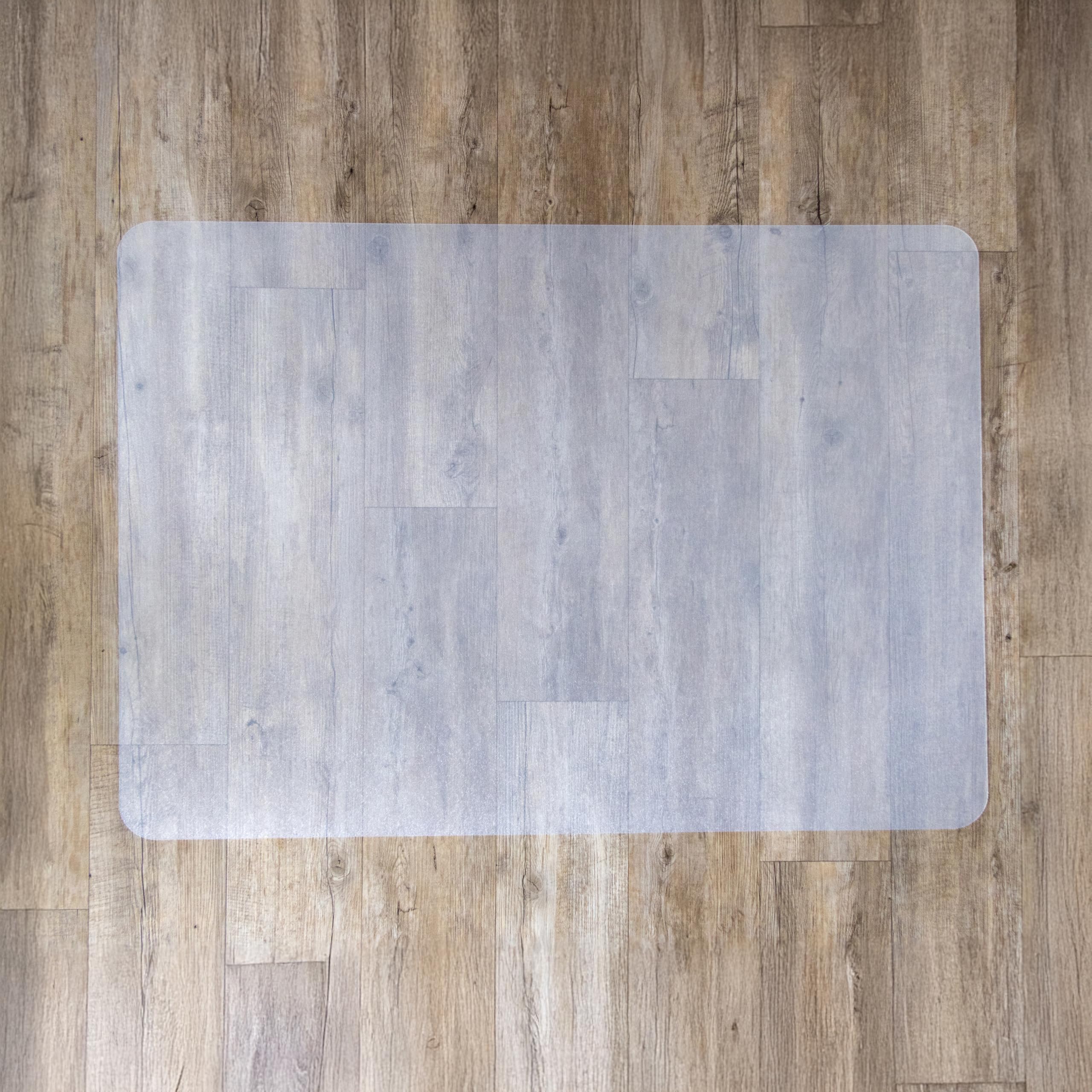 hjh OFFICE Fortiflex - Tappetino protettivo per pavimento, 150 x 116 cm, trasparente, antigraffio e antiscivolo, per pavimenti duri come laminato, parquet e piastrelle