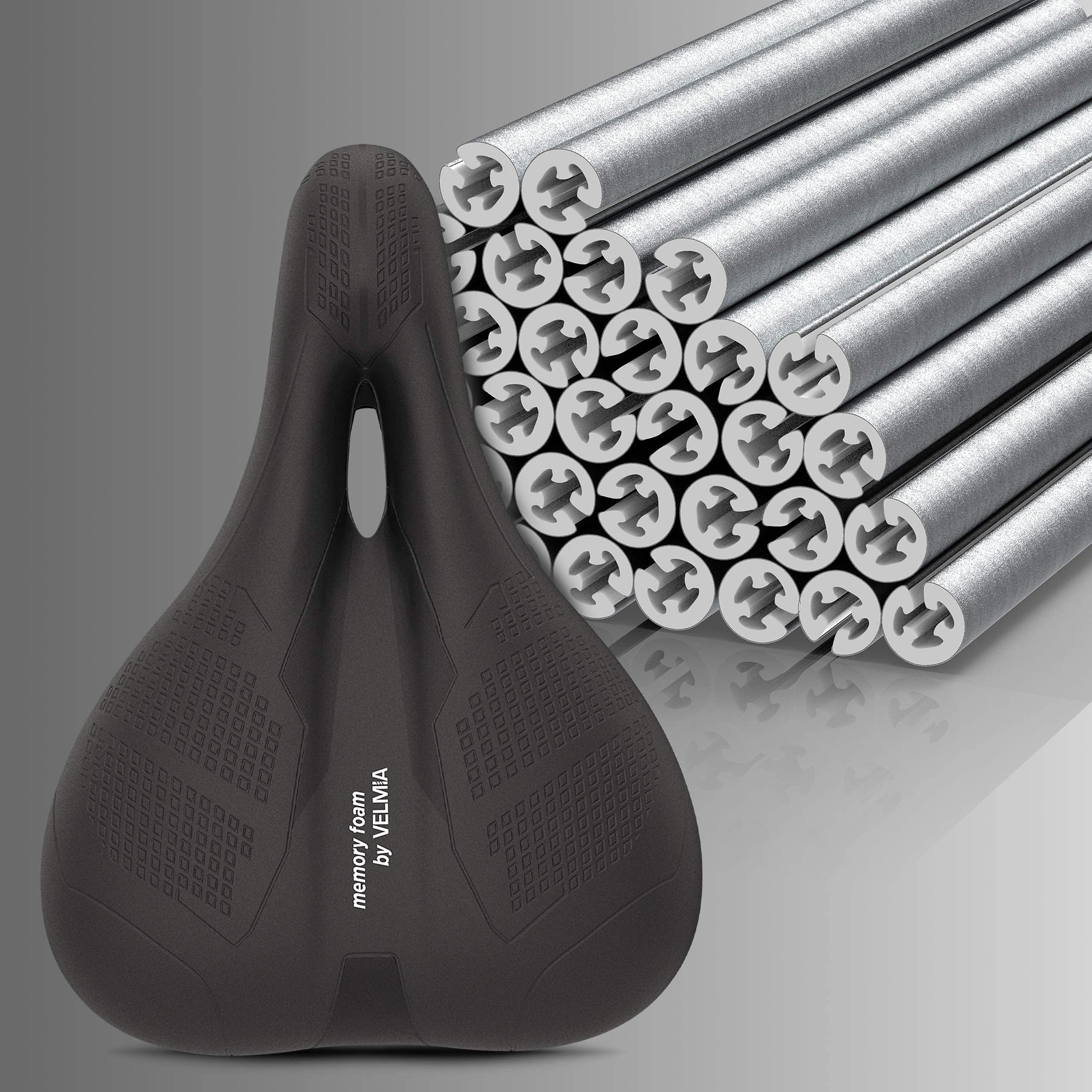 VELMIA Bike Seat - Spoke reflectors Set [36 Pieces] - Stay safe and comfy - Waterproof and reflective with innovativ 5 Zone Concept.