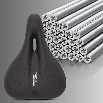 VELMIA Bike Seat - Spoke reflectors Set [36 Pieces] - Stay Safe and Comfy - Waterproof and Reflective with innovativ 5 Zone Concept.