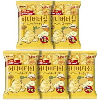 Hete Honey Butter Chips, 2.1 oz 60 g, 5 Pieces