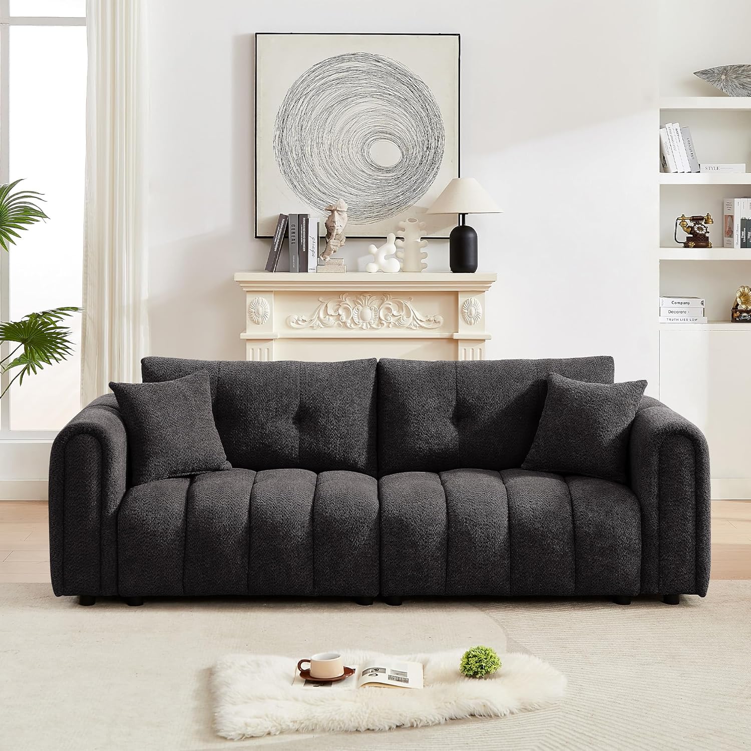 Mofolit 91.5" Modern Bubble Sofa Couch, Cloud Couch w