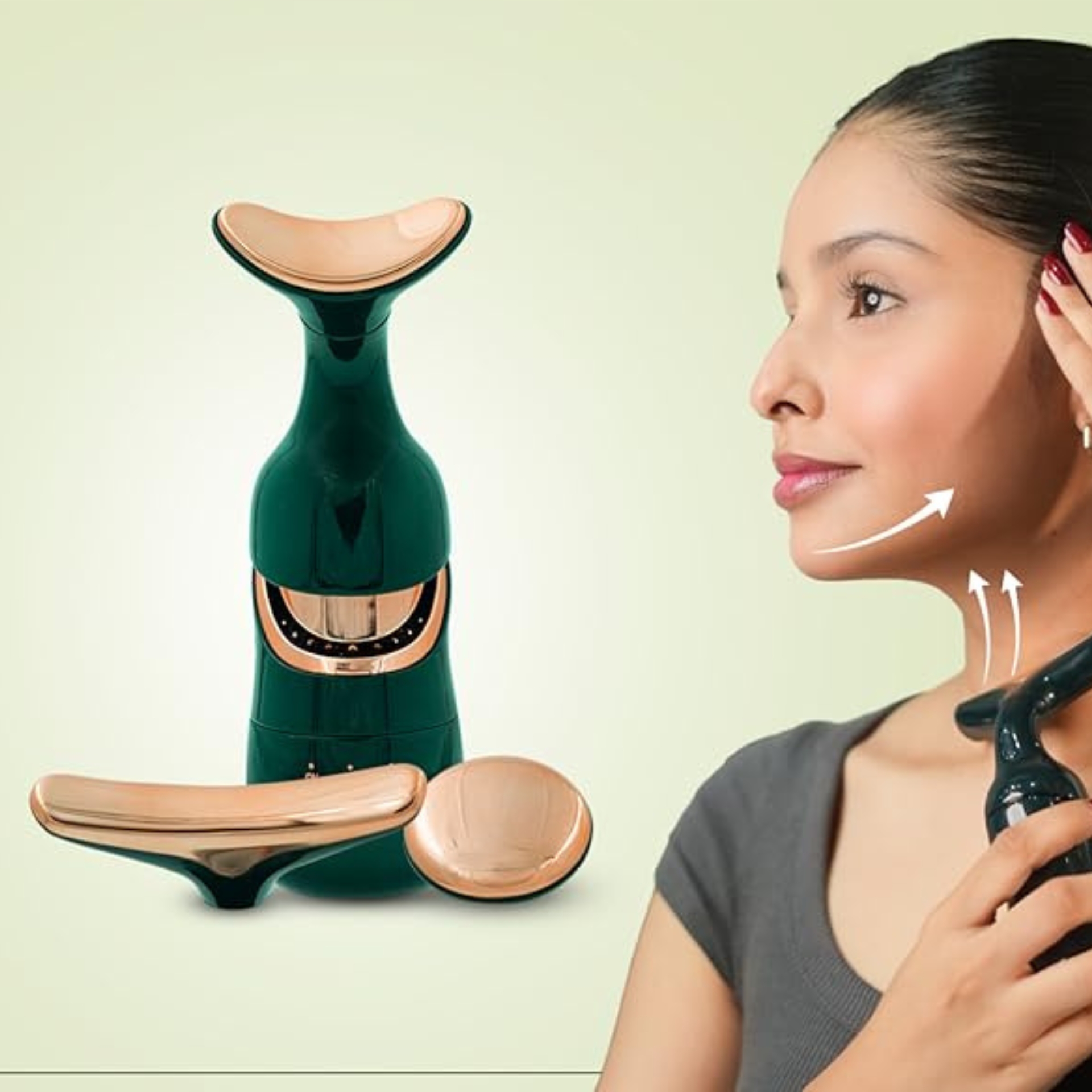 OVIOL Facial Massager for Face and Neck, 3-in-1 Face Massager for
