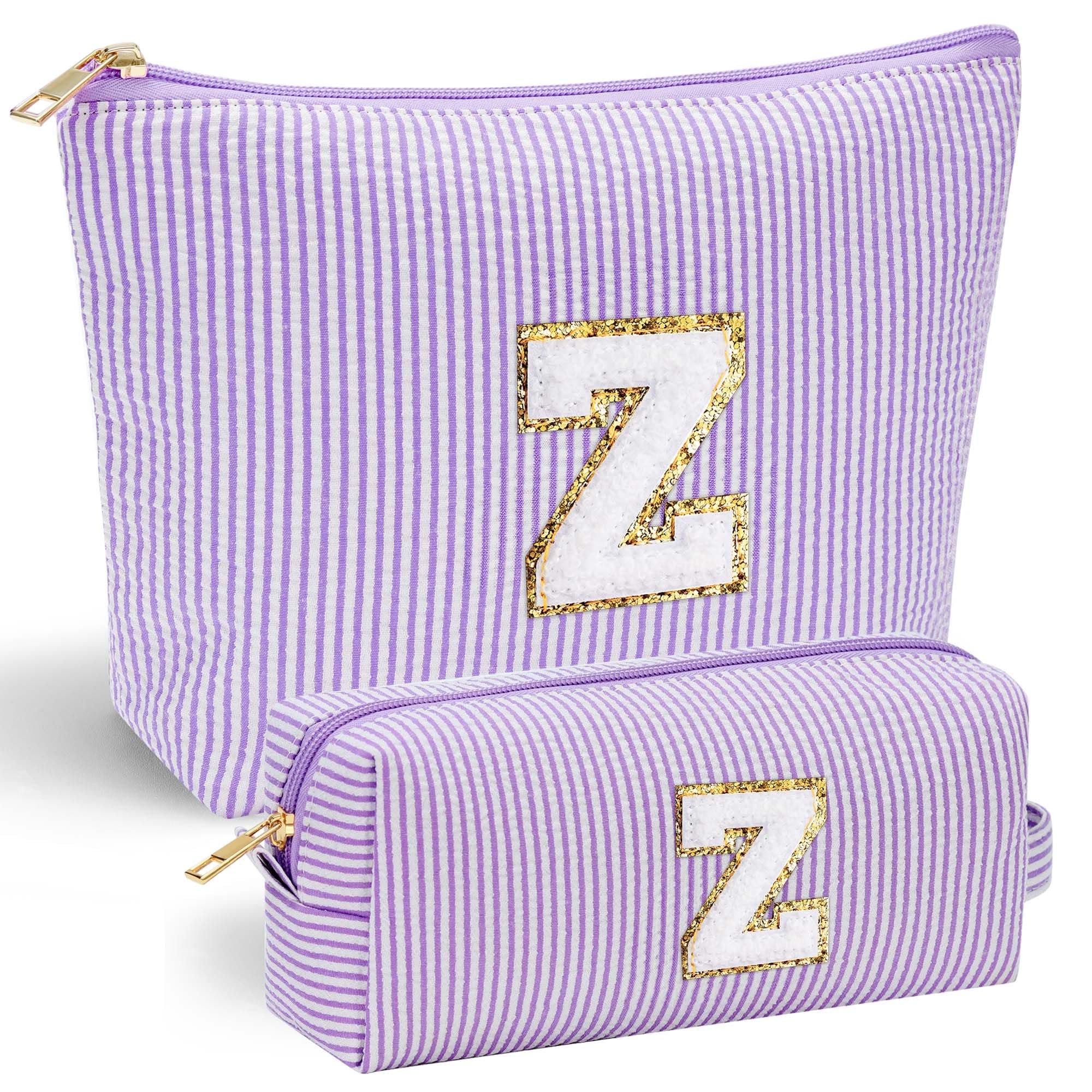 Parima Personalised Gifts for Girls Women - Personalised Make up Bag Initial Make up Bags A Preppy Stuff Birthday Gifts for Women Gift for Girl Womens Girlfriend Teenage Girls Gift Makeup Bag — view 40