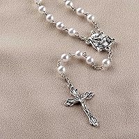 Vista 5 de Rosario Pieta, regalos religiosos de Pascua, 19 pulgadas, Metal Zinc