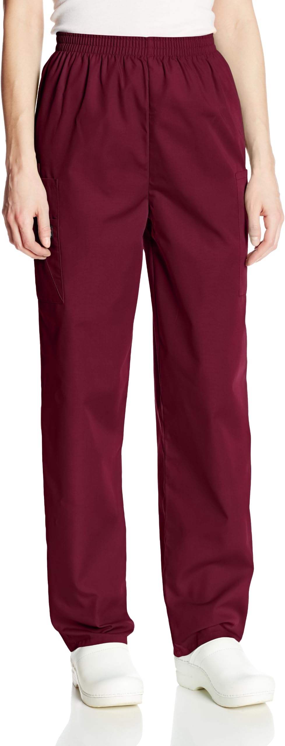 Cherokee by UnlimitedCherokee Women's Workwear Scrubs Pull-On Cargo Pant, Wine, Small