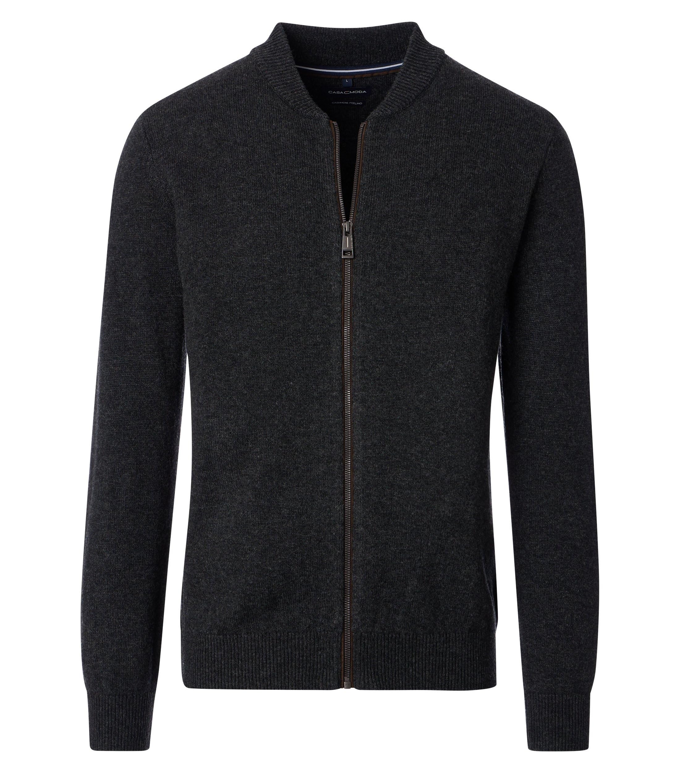 CASAMODA Strickjacke uni Herren XXL grauschwarz Produktbeschreibung