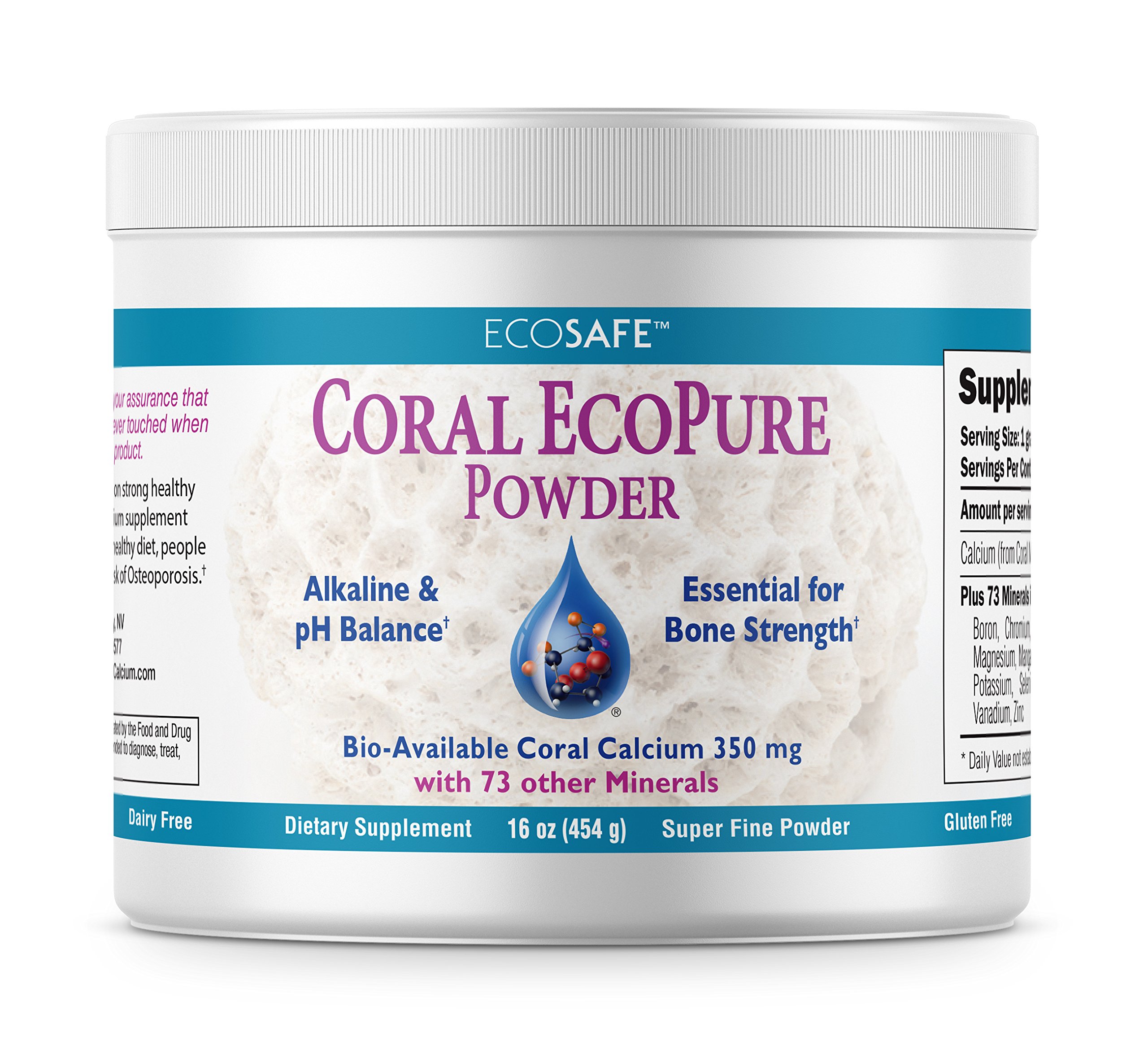 Ecopure Coral Calcium Powder with Trace Minerals