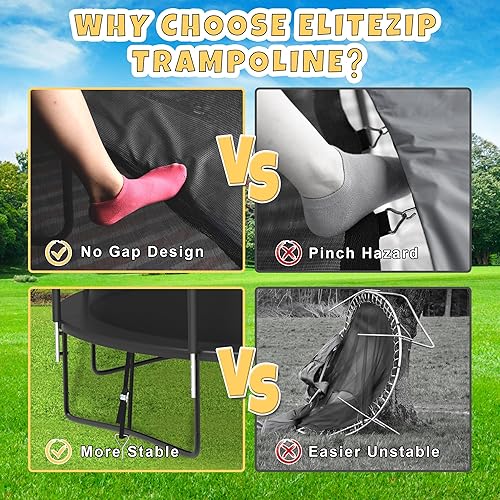 Miniatura 5 de Tranpoline Tranpoline - Tranpoline de 16 pies 1500 libras y fácil de instalar y construido para durar Tranpoline - Tranpolinas recreativas para