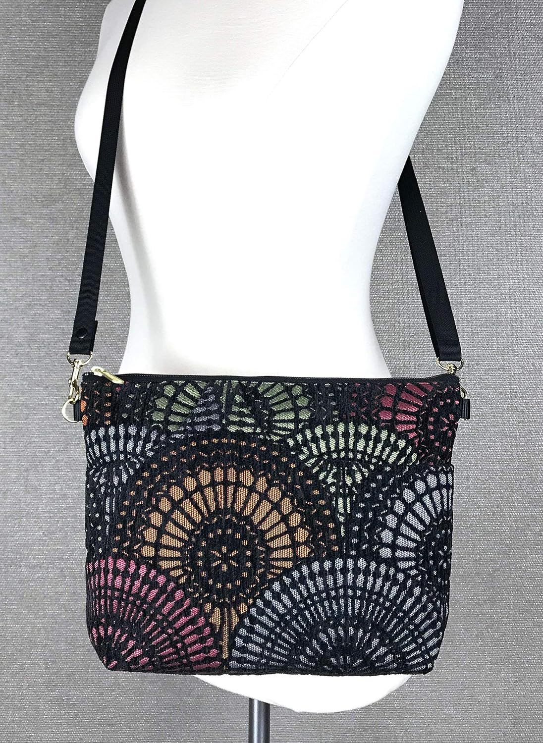 Danny K. Women's Tapestry Bag Shoulder Handbag, Large Zipper Purse Handmade in the USA - Image 2