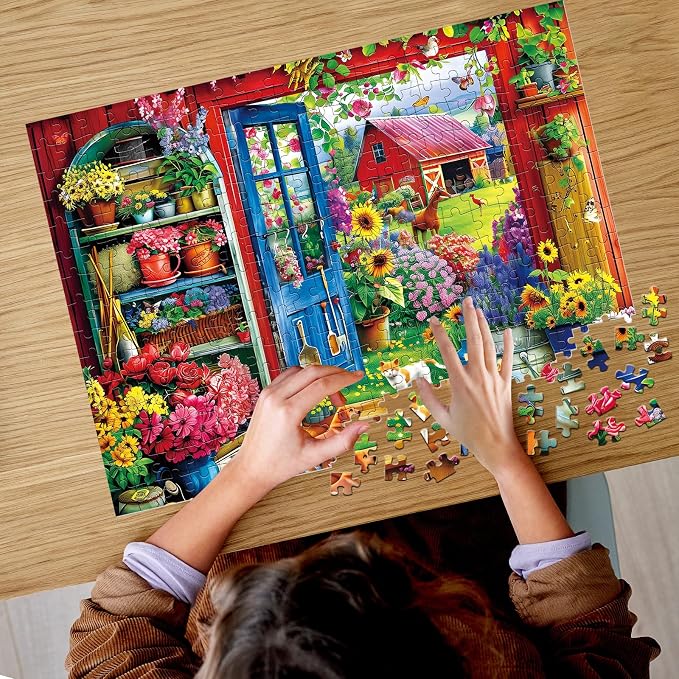 Puzzle Flores Casa 300 Piezas Cartón Reciclado miniatura 7