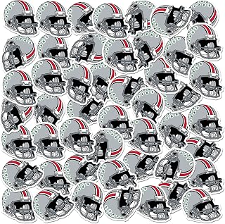 The Ohio State University Helmet Logo 50ct Vinyl Large Deluxe Stickers Variety Pack - Laptop, Water Bottle, Scrapbooking, Tablet, Skateboard, Indoor/Outdoor
