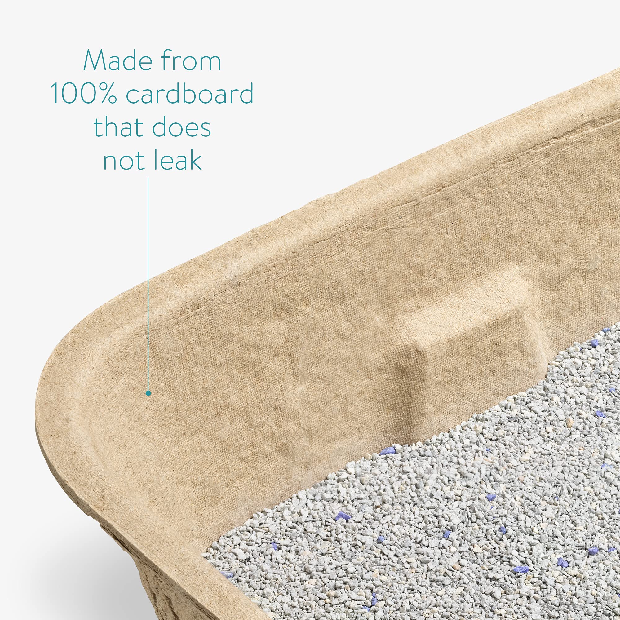Navaris Set 5X Vassoio Lettiera Gatto in Cartone Naturale Biodegradabile - 5X Lettiere USA e Getta Compostabili da Viaggio 40,5x30cm - Cat Litter Tray