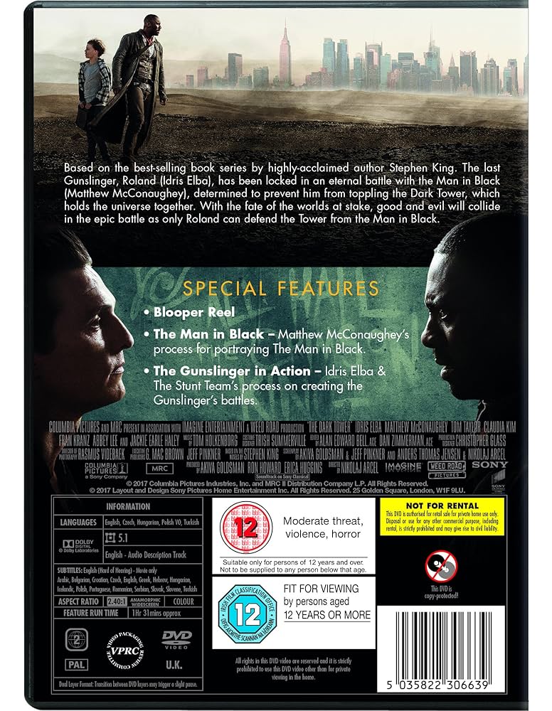 Amazon.com: The Dark Tower [DVD] [2017] : Movies & TV