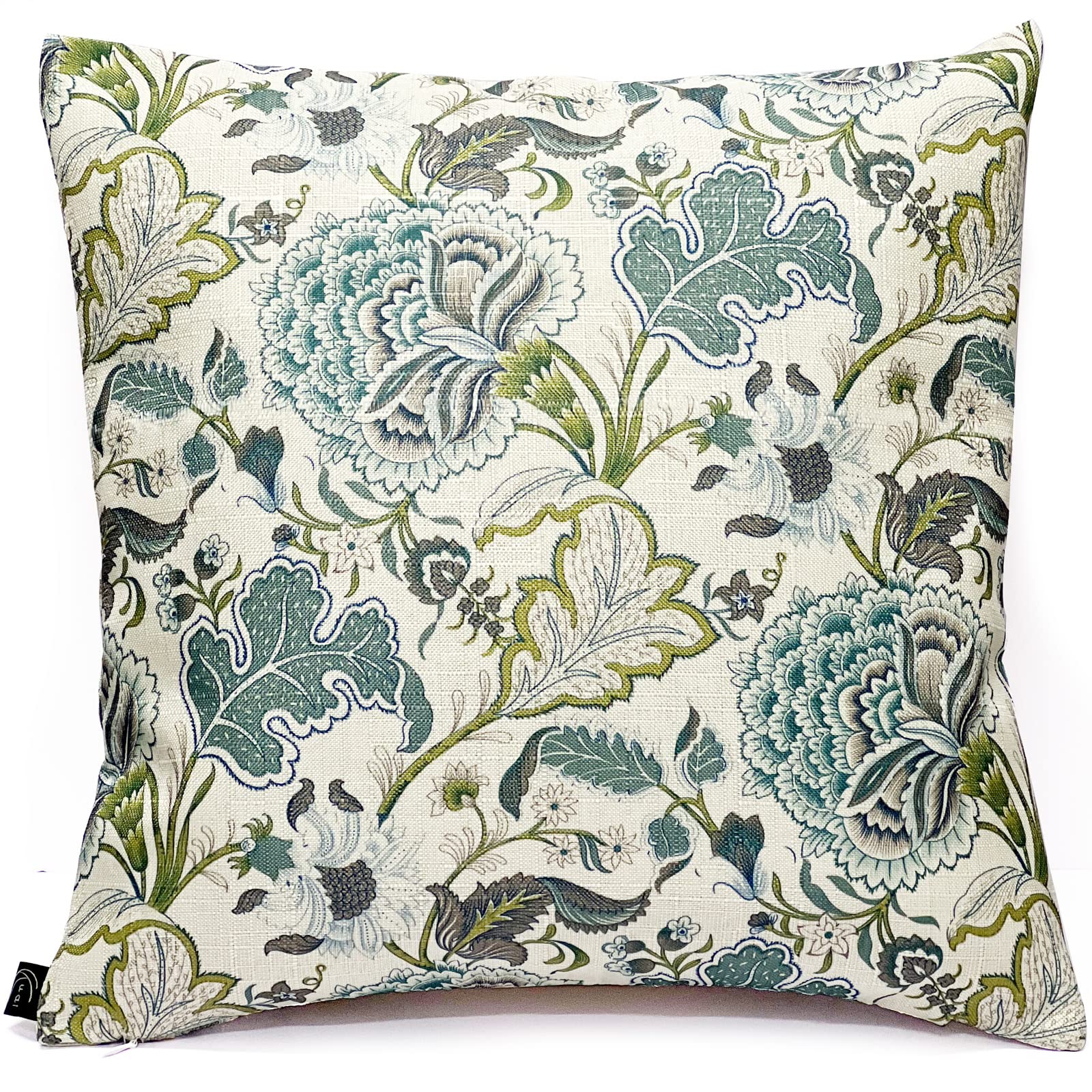 Amazon.co.jp: Kuai クッションカバー 45×45cm レトロフラワー