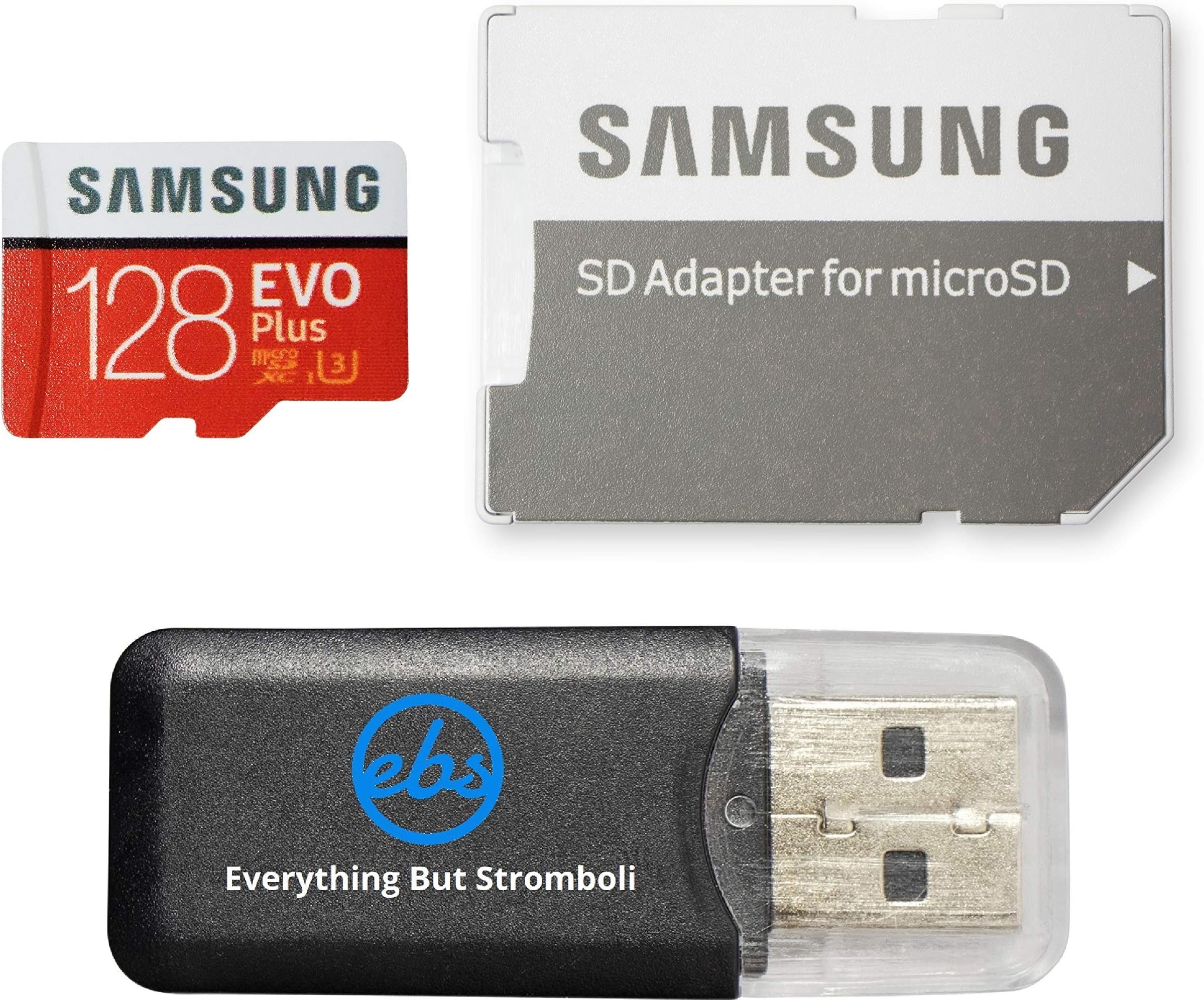 Samsung Galaxy S9 Memory Card 128GB Micro SDXC EVO Plus Class 10 UHS-1 S9 Plus, S9+, Cell Phone Smartphone with Everything But Stromboli (TM) Card Reader (MB-MC128)