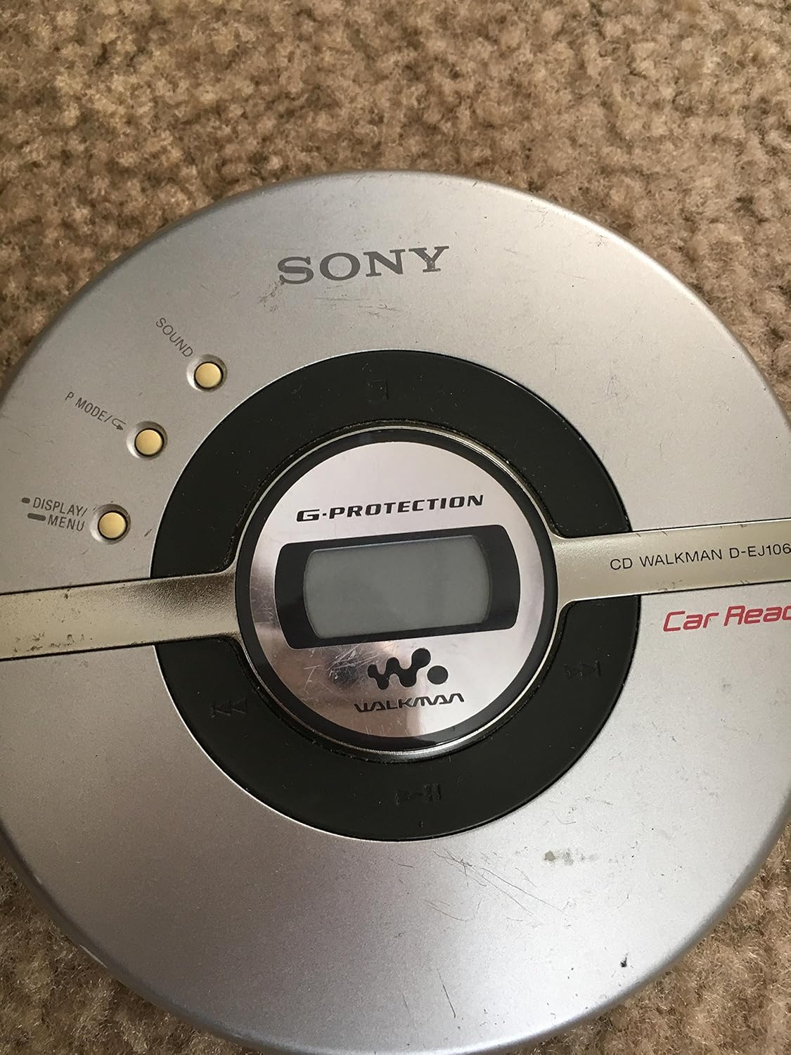 Sony D-EJ106CK Walkman Portable CD Player with Car Kit (Silver)