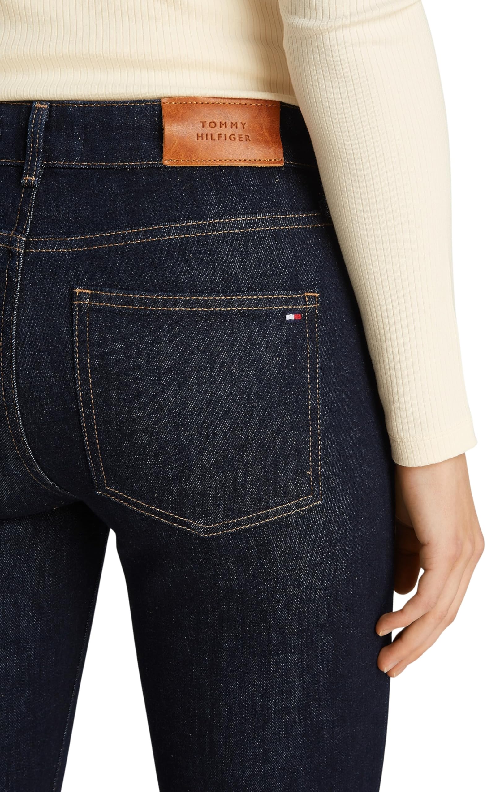 Tommy Hilfiger Damen Jeans Hose Bootcut Fit Mid Rise