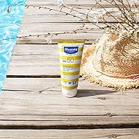 Vista 8 de Mustela Baby Mineral Sunscreen Lotion SPF 50 Loción solar de amplio espectro - Loción solar facial y corporal para pieles sensibles - Resistente al