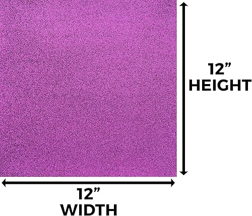 Miniatura 3 de Cartulina con purpurina morada, 10 hojas de papel con purpurina de alta calidad, papel pesado de construcción brillante de 12 x 12 pulgadas para