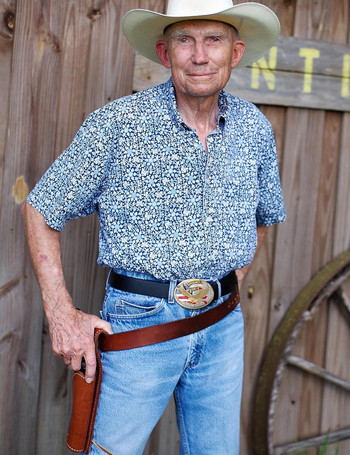 Belt Buckles for men women - Western Cowboy Belt Buckle American Flag and Eagle Belt Buckle - Image 3