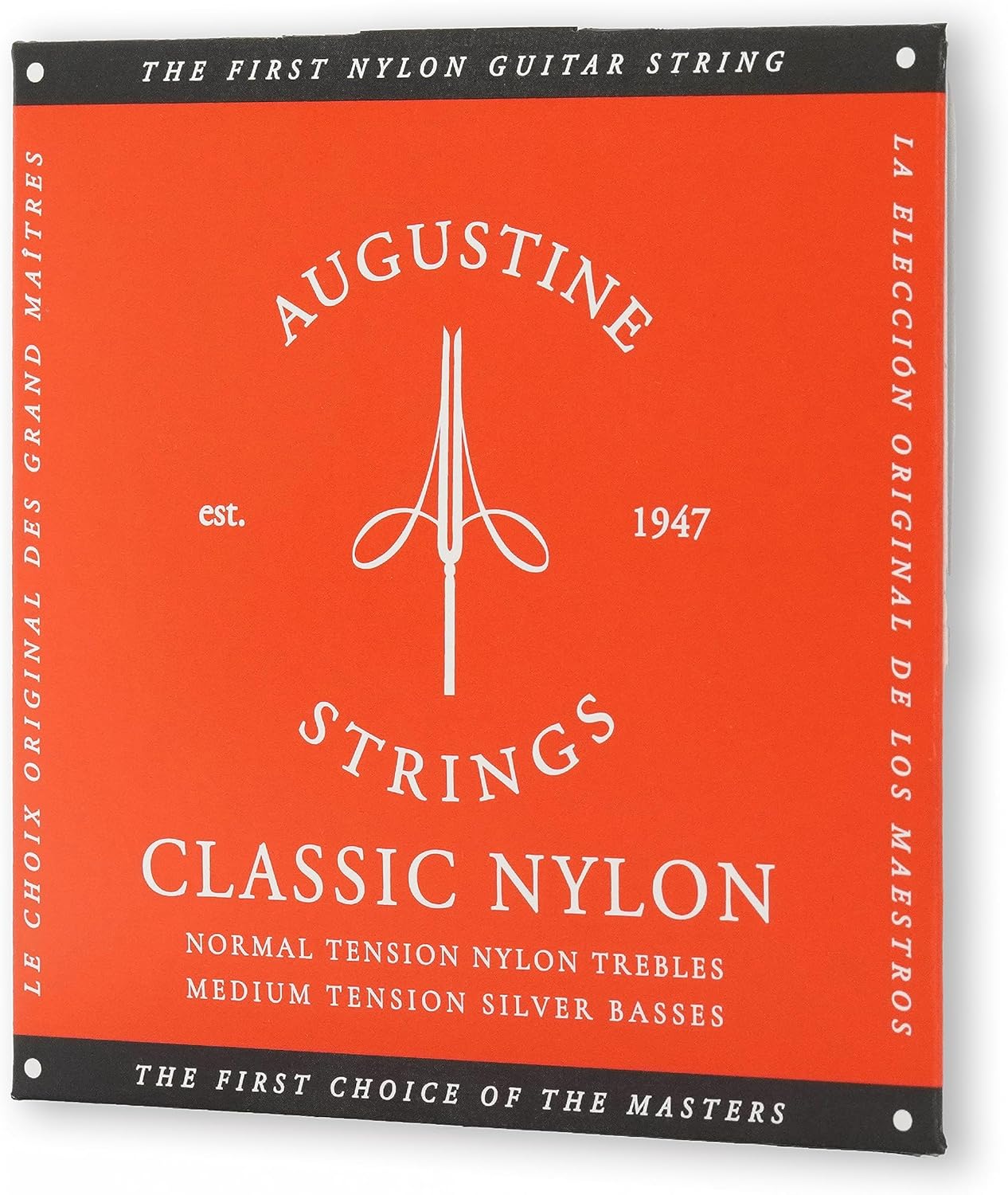Augustine Strings Classic Red - Medium Tension Classical Guitar Strings - The Original Nylon String - 3 Sets