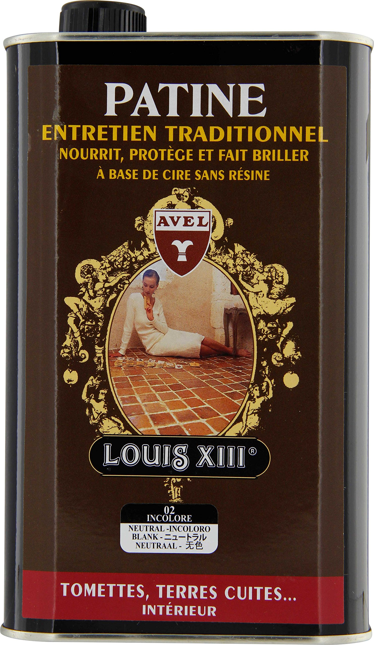 Louis XIII | Patina 1 L | Nutre, Protege y Hace Brillar Baldosas y Tierra Cocida (Incoloro 02)