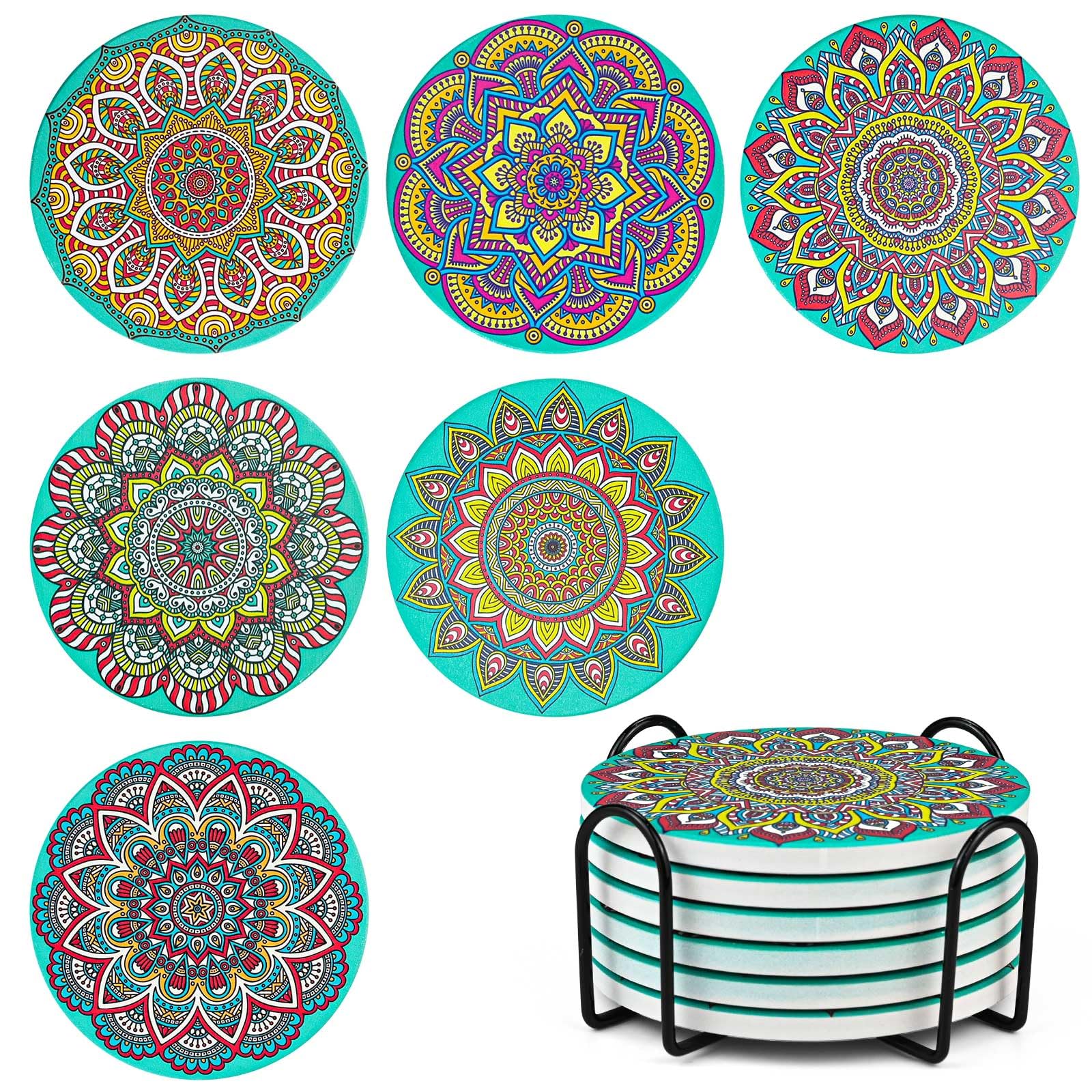 Mandala Coasters Set of 6