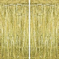 Vista 9 de Paquete de 2 cortinas de flecos morados, cortinas de flecos de papel de aluminio, serpentinas de puerta para cumpleaños, boda, despedida de soltera