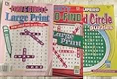 Mixed Lot of 3 Kappa LARGE PRINT Circle-A-Word Collection Superb Word Circle Variety Word-Find Search Seek Puzzle Books Full Size Issues 2017 2018