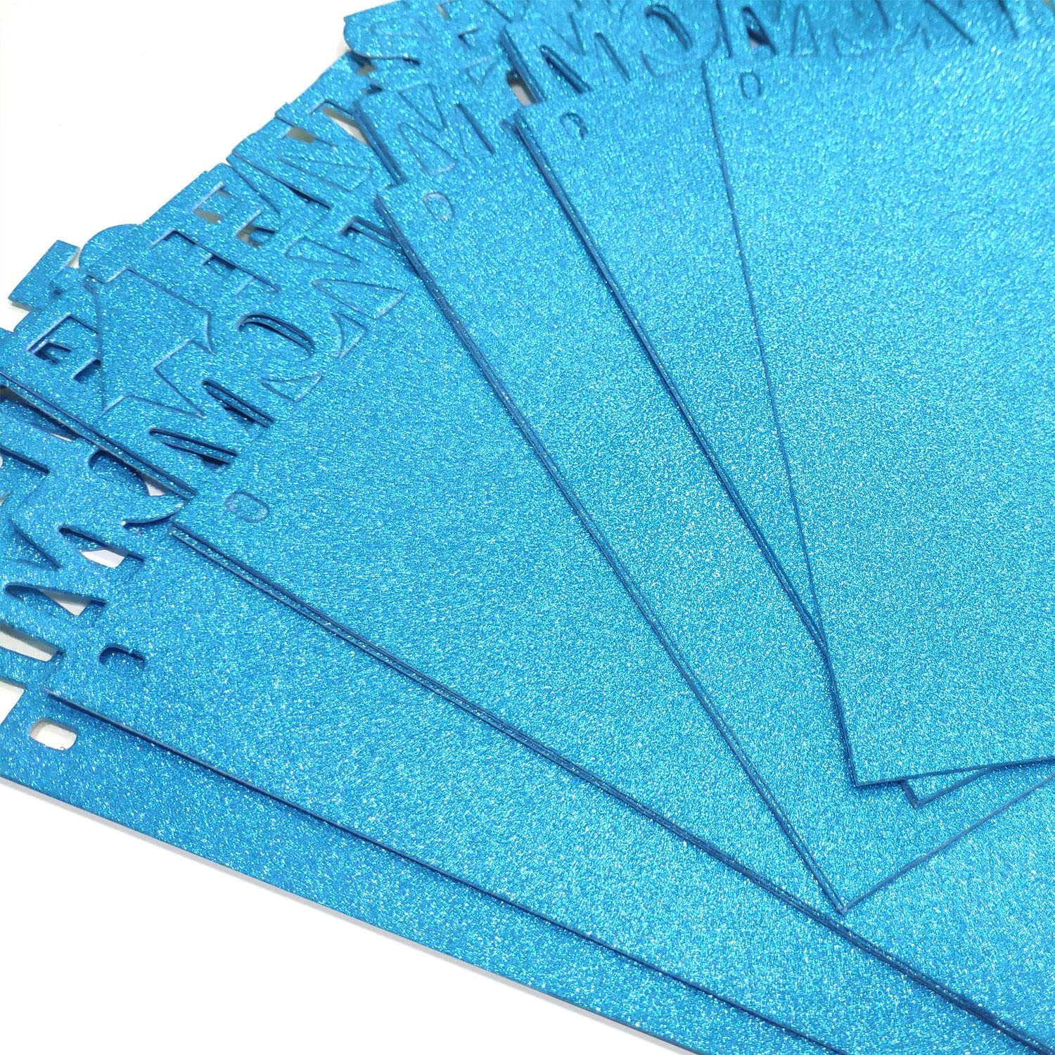 „One Happy Birthday“ Banner In Blau – Glitzernde Wimpelkette Zum 1. Geburtstag Für Jungen