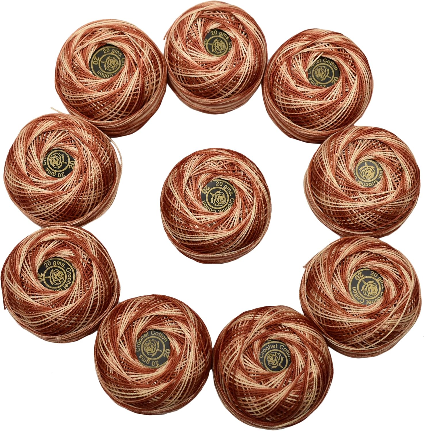 Red Rose Cotton Crochet Threads Hand Knitting Cross Stitch Hand Embroidery Balls
