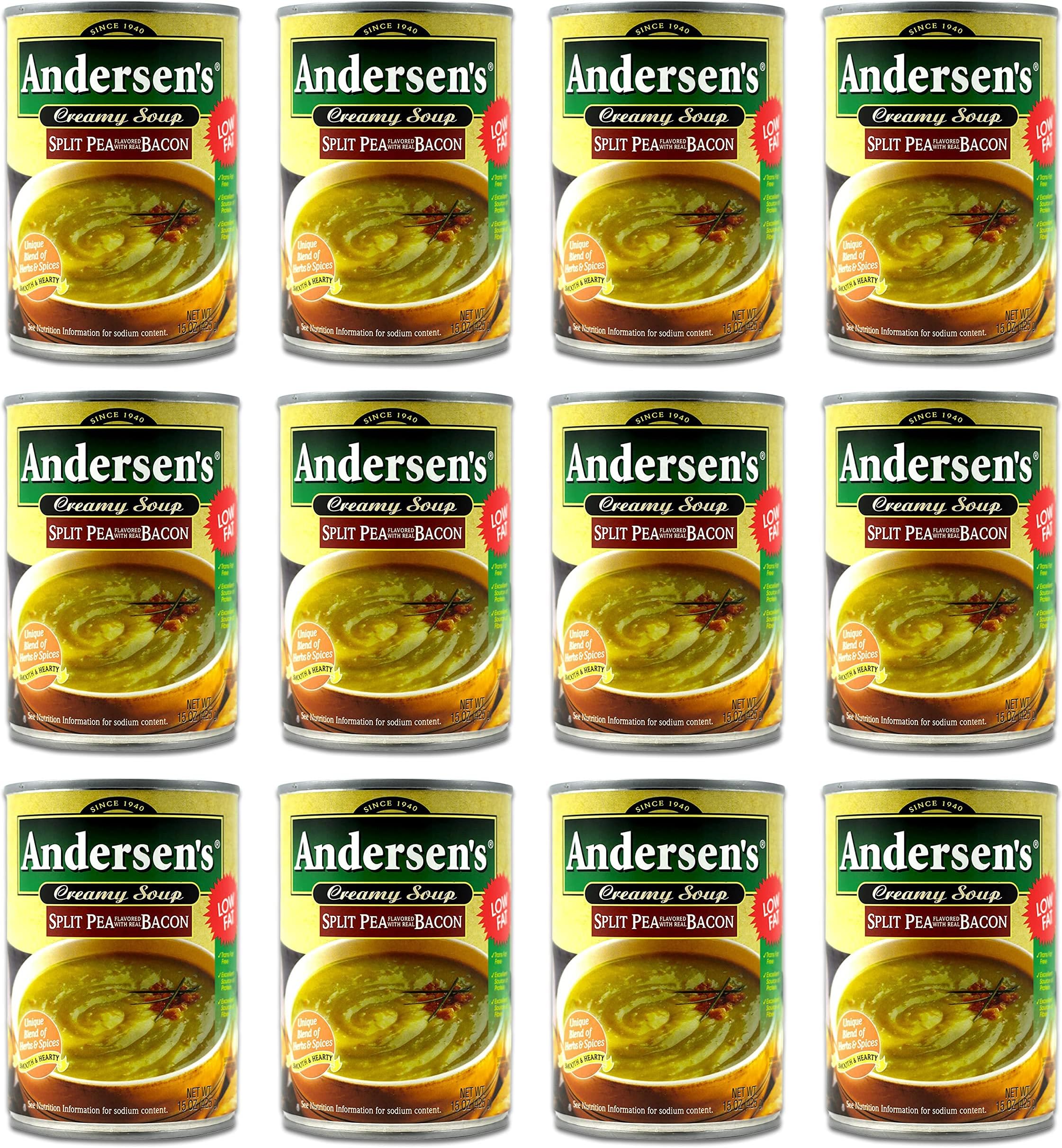 Andersen's Split Pea Soup, 15 Ounce (Pack of 12) by