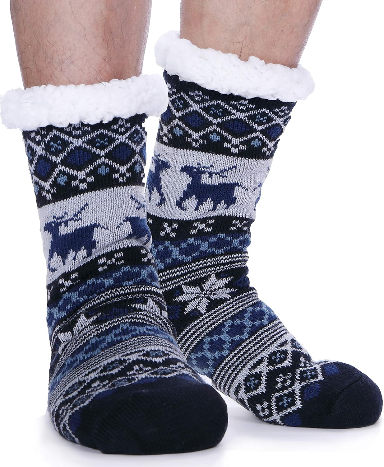 Warm and Cozy Fuzzy Slipper Socks for Men with Grips Nigeria Ubuy