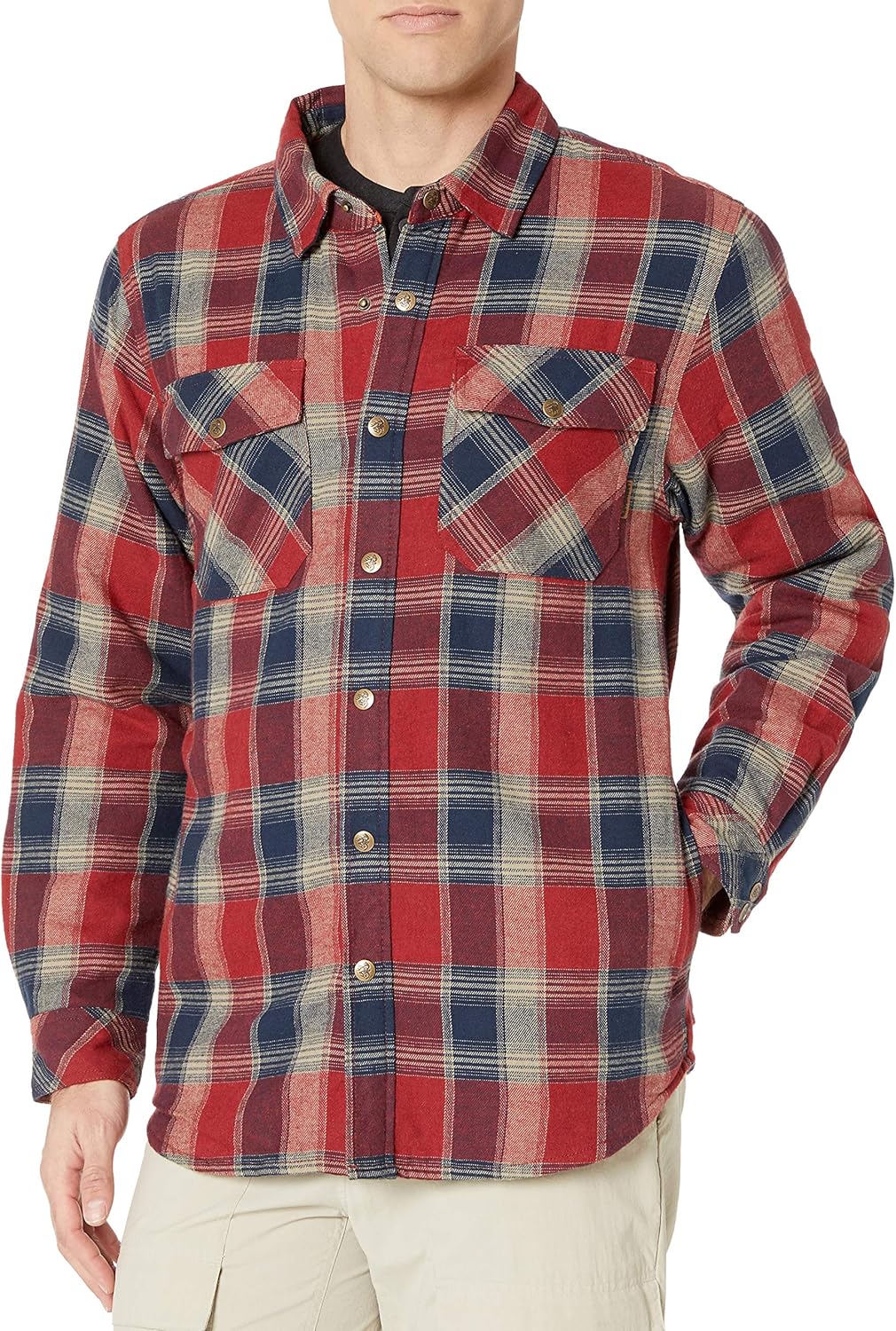 thermal lined shirt jacket