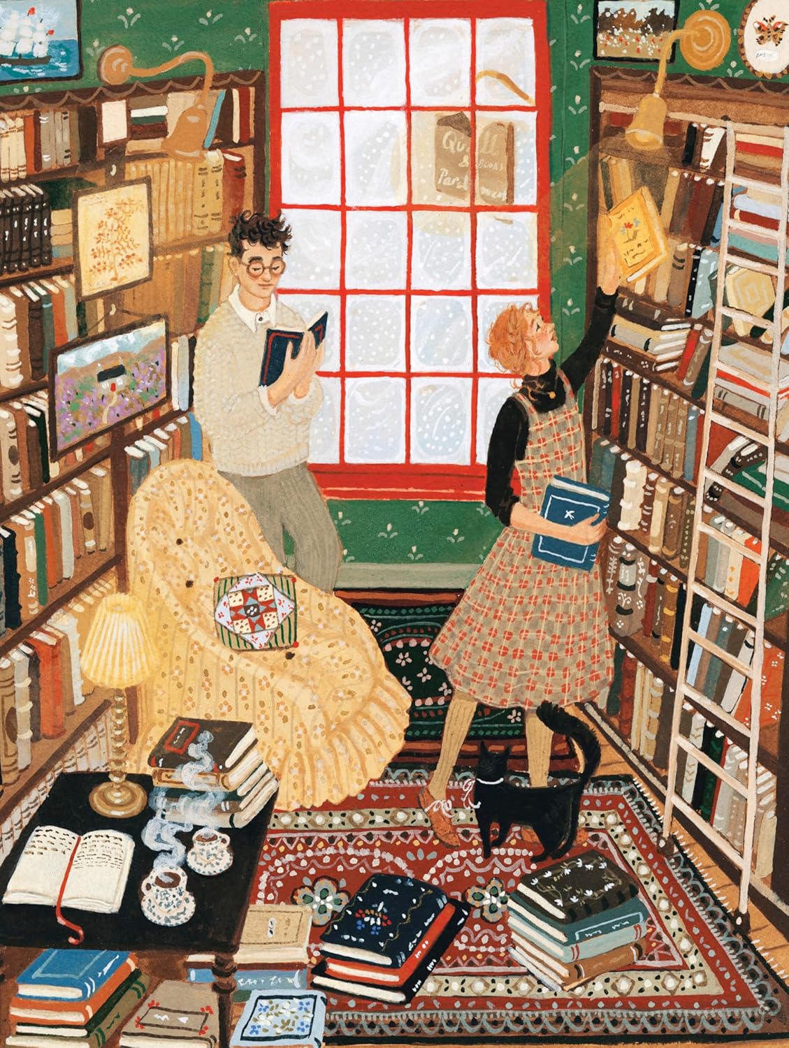 New York Puzzle Company - Loré Pemberton Quill and Parchment - 1000 Piece Jigsaw Puzzle for Adults by Loré Pemberton