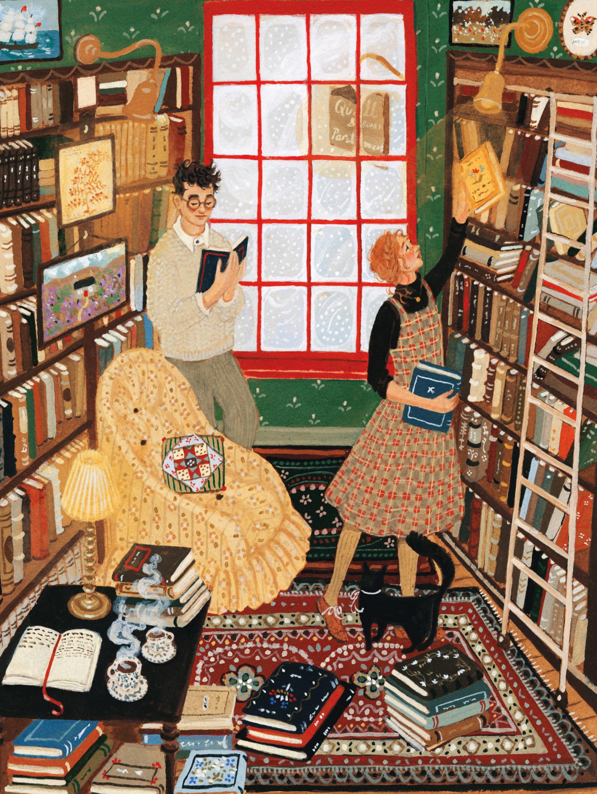 New York Puzzle Company - Loré Pemberton Quill and Parchemin - Puzzle de 1000 pièces pour Adultes par Loré Pemberton