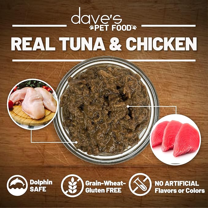 Dave's Pet Food Alimento Húmedo para Gatos Atún y Pollo 12 Latas miniatura 4