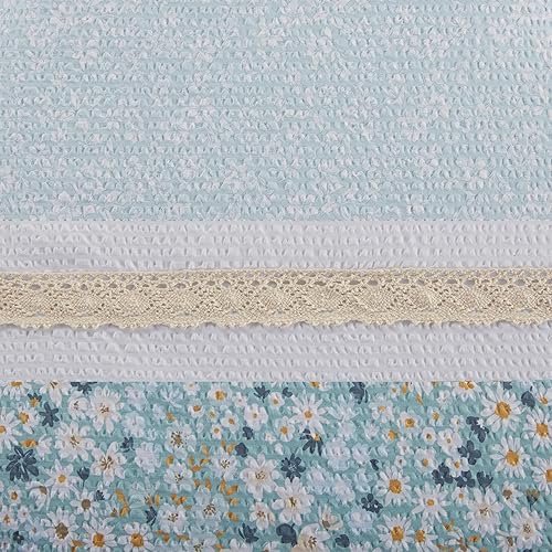 Miniatura 5 de Madison Park Juego de edredón, juego de edredón floral de sirsaca tamaño Queen, edredones de microfibra, edredón ligero para todas las estaciones,