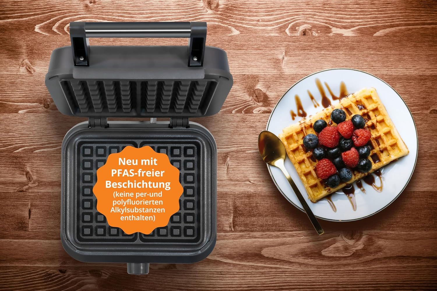 Unold 48275 Doppel Waffeleisen Brüssel Belgische Waffeln