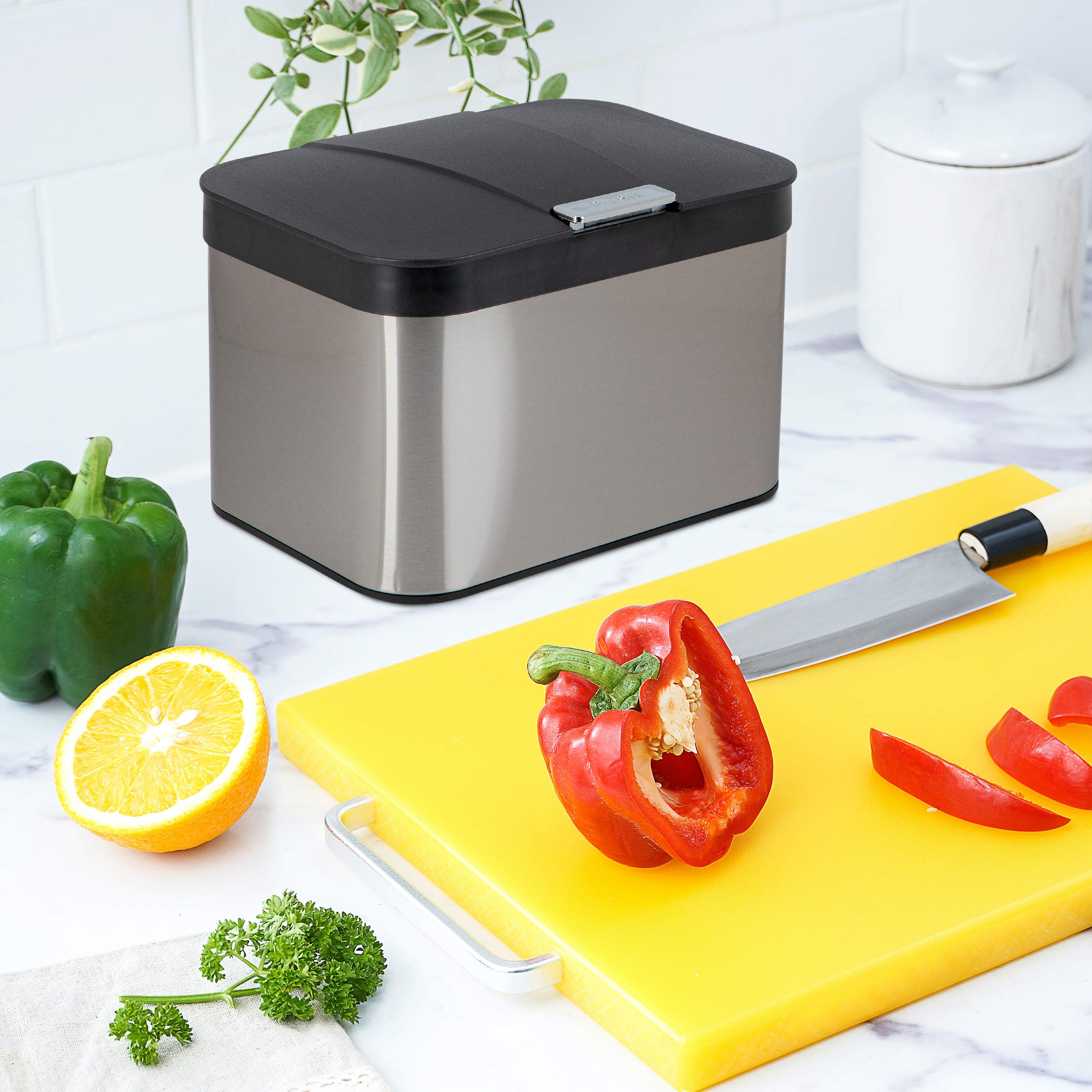 Pattumiera Biometrica Da Cucina, 4 L, Contiene Un Filtro Ai | FindTheDeal