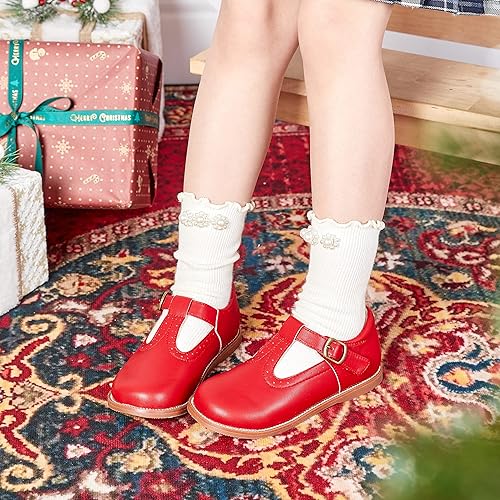 Miniatura 5 de Otter MOMO Vestido de uniforme escolar con tirantes en T para niña Mary Jane Flat